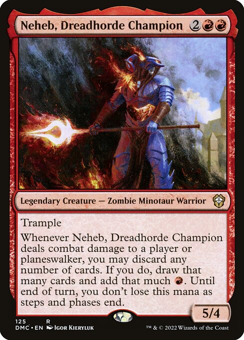 Neheb, Dreadhorde Champion - Dominaria United Commander Magic card