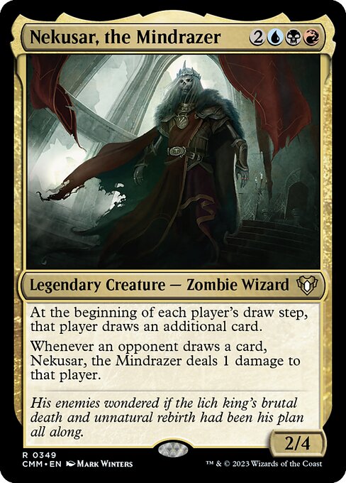 Nekusar, the Mindrazer - Commander Masters Magic card