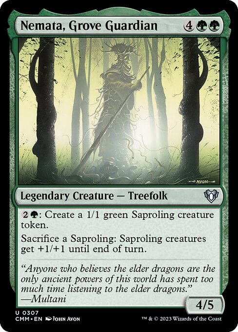 Nemata, Grove Guardian - Commander Masters Magic card
