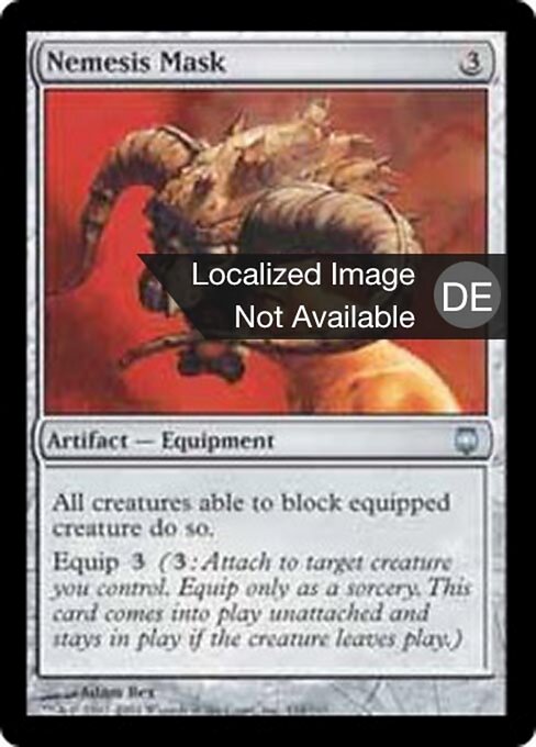 Nemesis-Maske (Nemesis Mask) - Darksteel (#134) - Illustrated by Adam Rex - Magic: The Gathering Card