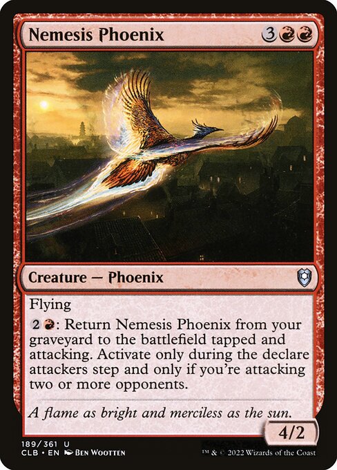 Nemesis Phoenix - Commander Legends: Battle for Baldur's Gate Magic card