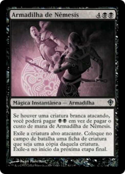 Armadilha de Nêmesis (Nemesis Trap) - Worldwake (#61) - Illustrated by Ryan Pancoast - Magic: The Gathering Card