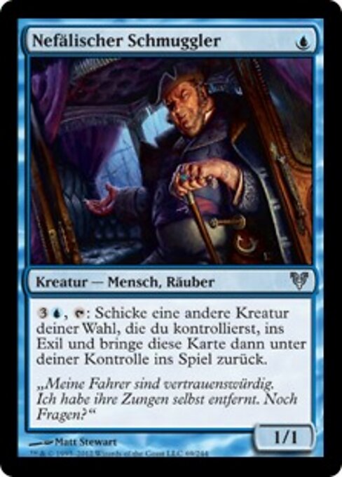 Contrebandier néphalien (Nephalia Smuggler) - Avacyn Restored (#69) - Illustrated by Matt Stewart - Magic: The Gathering Card