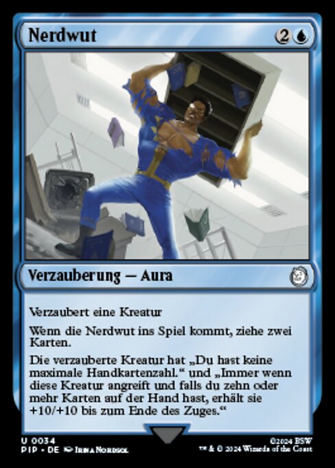 Furia Nerd (Nerd Rage) - Fallout (#34) - Illustrated by Irina Nordsol - Magic: The Gathering Card
