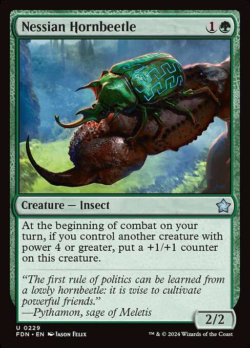 Nessian Hornbeetle - Foundations Magic card