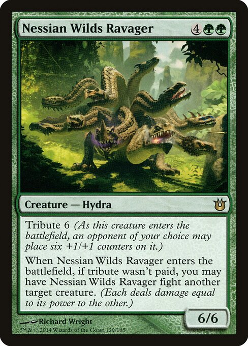 Nessian Wilds Ravager - Born of the Gods (#129) - Illustrated by Richard Wright - Magic: The Gathering Card