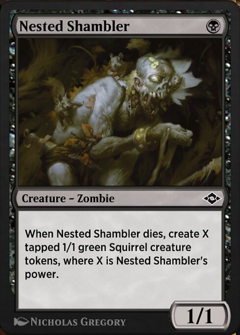 Nested Shambler - Jumpstart: Historic Horizons (#365) - Illustrated by Nicholas Gregory - Magic: The Gathering Card