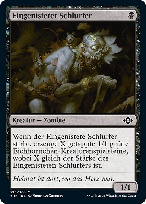 Desollador anidado (Nested Shambler) - Modern Horizons 2 (#95) - Illustrated by Nicholas Gregory - Magic: The Gathering Card