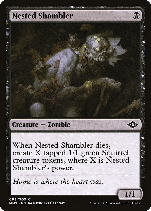 Nested Shambler - Modern Horizons 2 (#95) - Illustrated by Nicholas Gregory - Magic: The Gathering Card