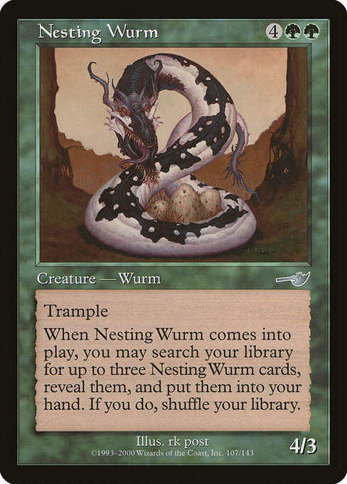 Nesting Wurm - Nemesis Magic card