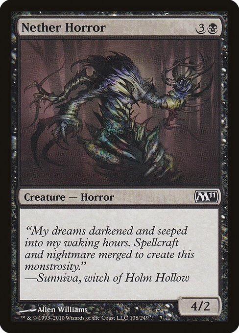 Nether Horror - Magic 2011 Magic card