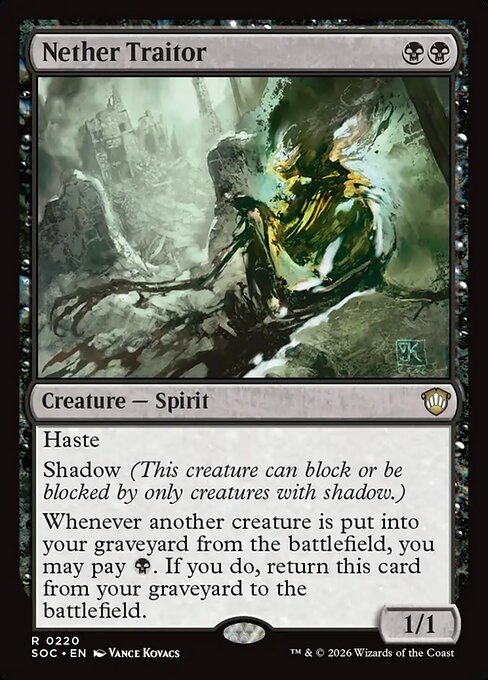 Nether Traitor - Secrets of Strixhaven Commander (#220) - Illustrated by Vance Kovacs - Magic: The Gathering Card