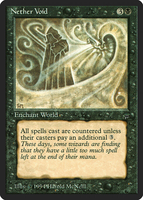 Nether Void - Legends (#113) - Illustrated by Harold McNeill - Magic: The Gathering Card