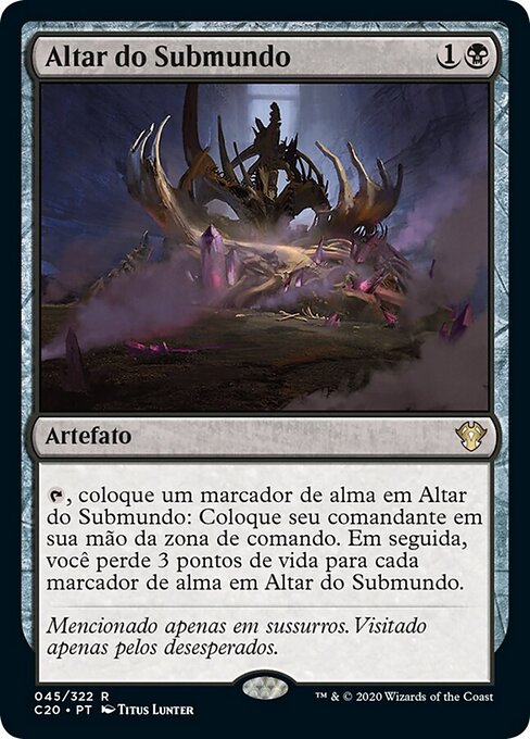 Altare degli Inferi (Netherborn Altar) - Commander 2020 (#45) - Illustrated by Titus Lunter - Magic: The Gathering Card