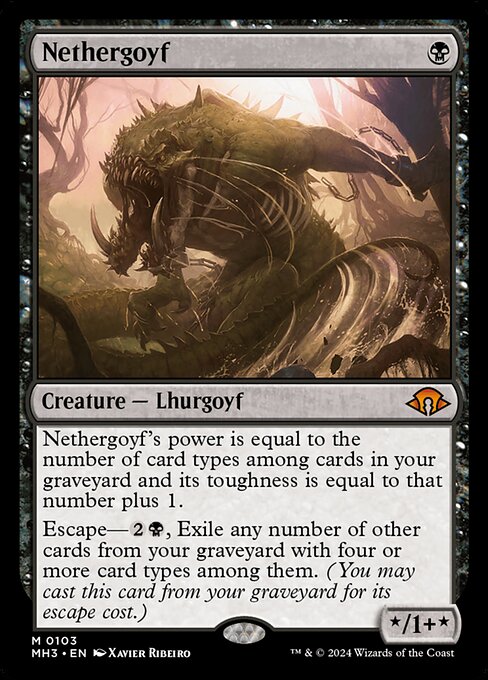 Nethergoyf - Modern Horizons 3 Magic card