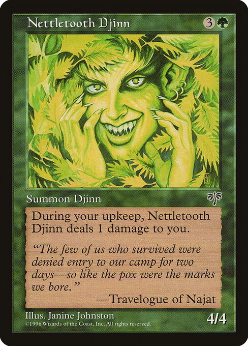 Nettletooth Djinn - Mirage Magic card