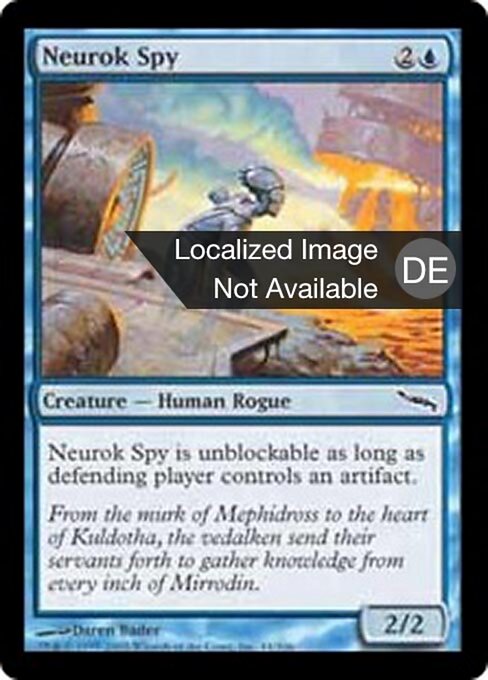 Neurokspion (Neurok Spy) - Mirrodin (#44) - Illustrated by Daren Bader - Magic: The Gathering Card