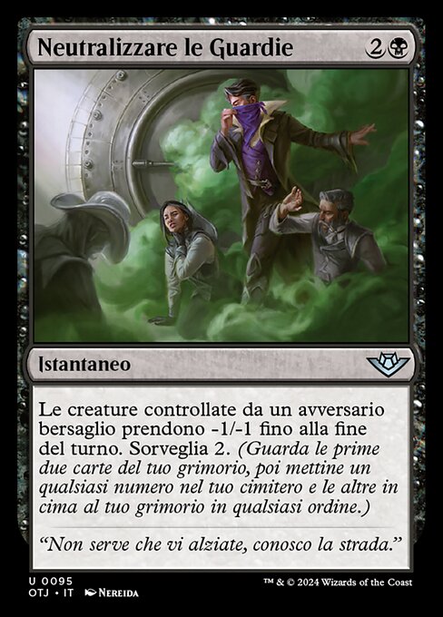 解决守卫 (Neutralize the Guards) - Outlaws of Thunder Junction (#95) - Illustrated by Nereida - Magic: The Gathering Card