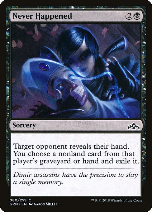 Never Happened - Guilds of Ravnica Magic card