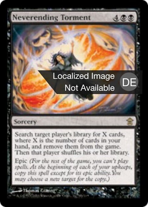 Tourment sans fin (Neverending Torment) - Saviors of Kamigawa (#83) - Illustrated by Thomas Gianni - Magic: The Gathering Card