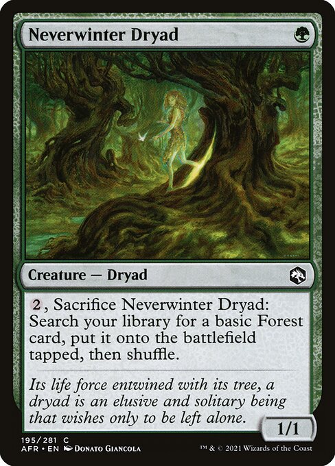 Neverwinter Dryad - Adventures in the Forgotten Realms Magic card