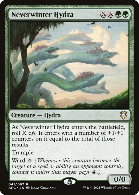 Neverwinter Hydra - Forgotten Realms Commander Magic card