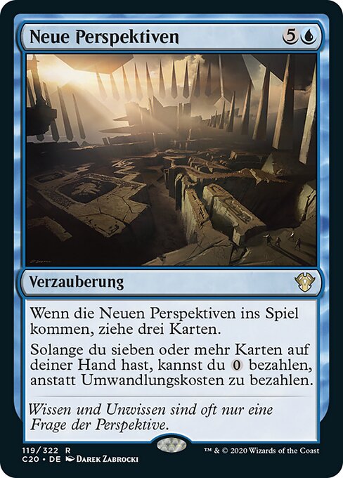 Neue Perspektiven (New Perspectives) - Commander 2020 (#119) - Illustrated by Darek Zabrocki - Magic: The Gathering Card