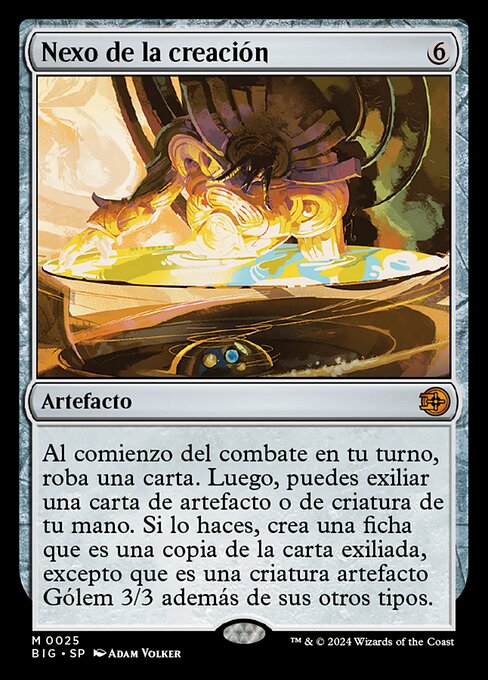Nexo de la creación (Nexus of Becoming) - The Big Score (#25) - Illustrated by Adam Volker - Magic: The Gathering Card