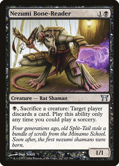 Nezumi Bone-Reader - Champions of Kamigawa Magic card