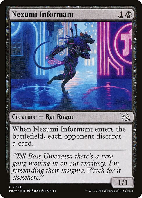 Nezumi Informant - March of the Machine Magic card