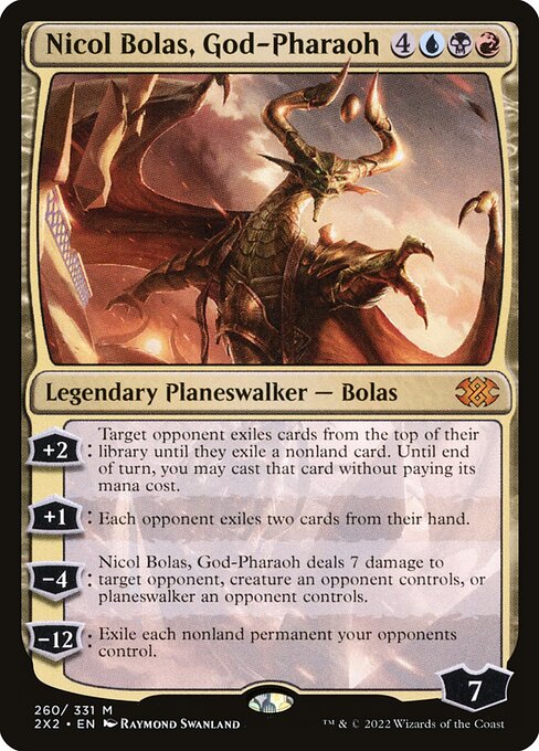 Nicol Bolas, God-Pharaoh - Double Masters 2022 Magic card
