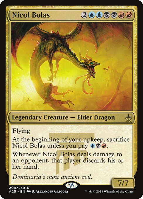 Nicol Bolas - Masters 25 Magic card