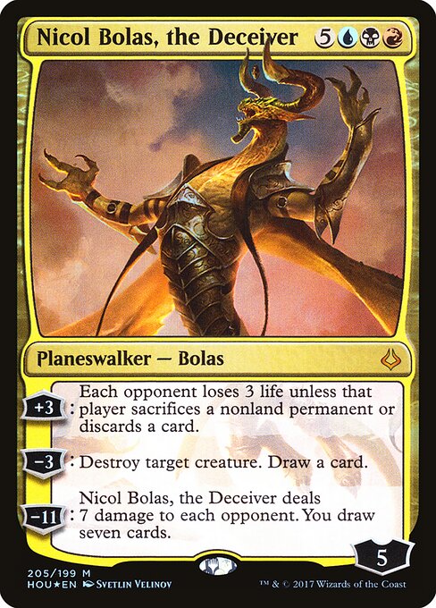 Nicol Bolas, the Deceiver - Hour of Devastation Magic card