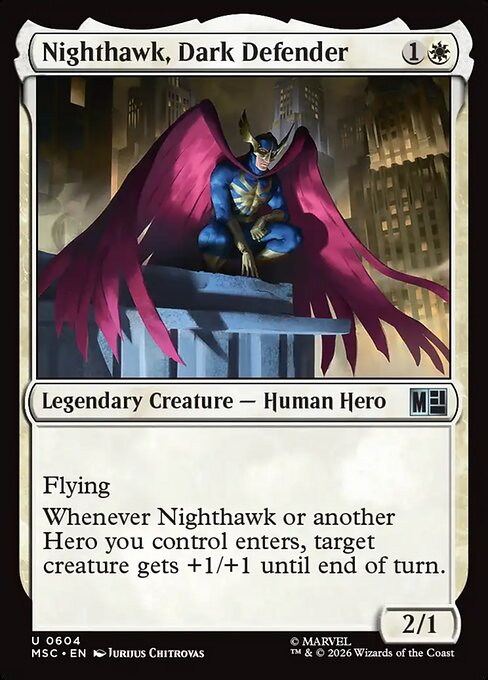 Nighthawk, Dark Defender - Marvel Super Heroes Commander Magic card