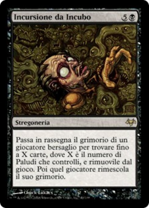 Incursão em Pesadelo (Nightmare Incursion) - Eventide (#40) - Illustrated by Chuck Lukacs - Magic: The Gathering Card