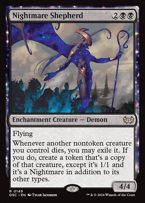 Berger de cauchemar (Nightmare Shepherd) - Duskmourn: House of Horror Commander (#149) - Illustrated by Tyler Jacobson - Magic: The Gathering Card