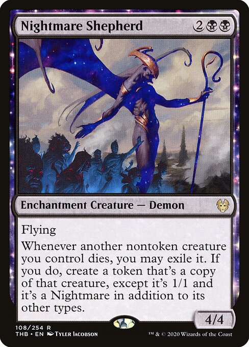 Pastore degli Incubi (Nightmare Shepherd) - Theros Beyond Death (#108) - Illustrated by Tyler Jacobson - Magic: The Gathering Card