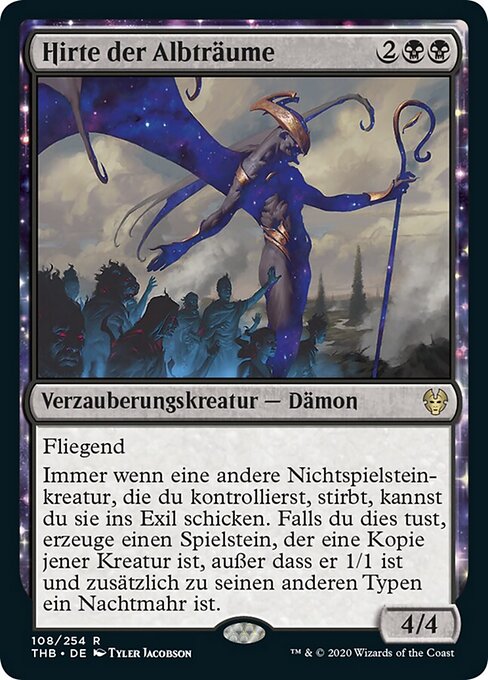 夢魘牧者 (Nightmare Shepherd) - Theros Beyond Death (#108) - Illustrated by Tyler Jacobson - Magic: The Gathering Card