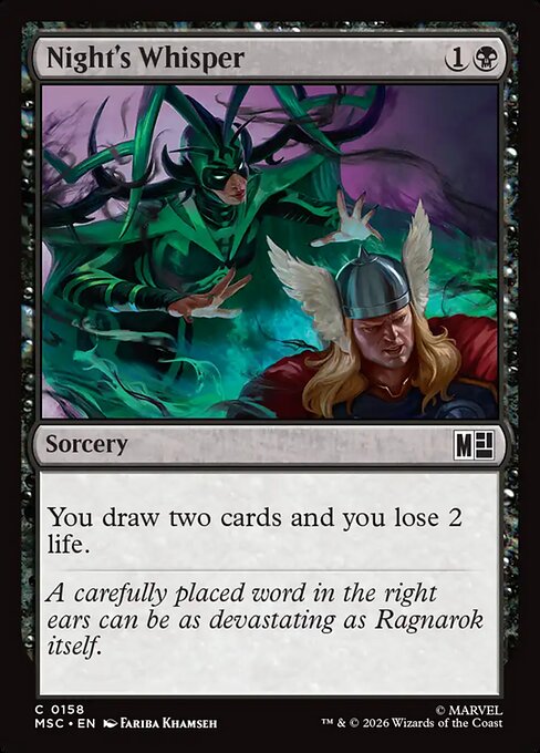 Night's Whisper - Marvel Super Heroes Commander Magic card