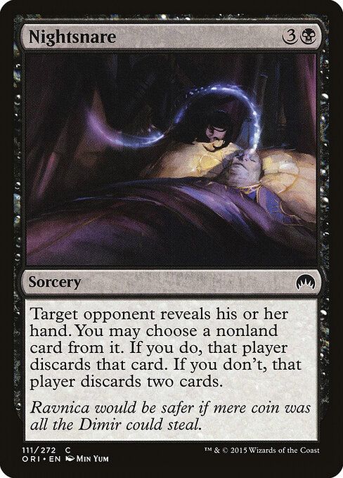 Nightsnare - Magic Origins (#111) - Illustrated by Min Yum - Magic: The Gathering Card