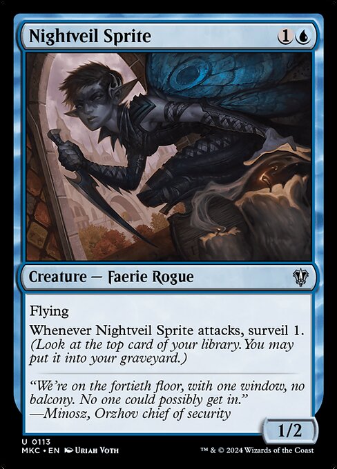 Nightveil Sprite - Murders at Karlov Manor Commander Magic card