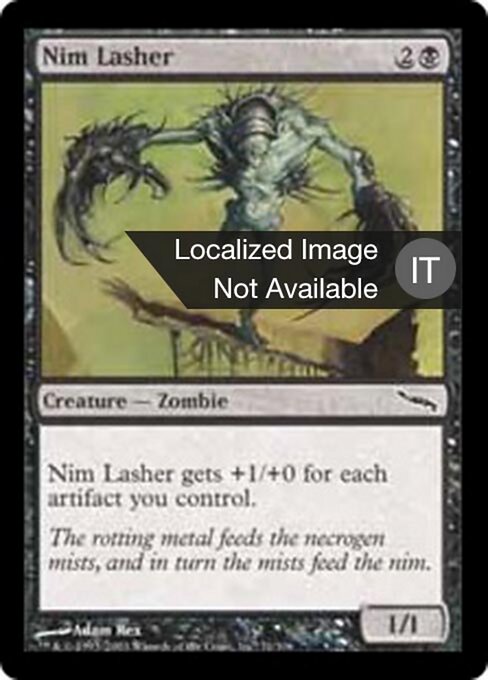 Peitschender Nim (Nim Lasher) - Mirrodin (#71) - Illustrated by Adam Rex - Magic: The Gathering Card