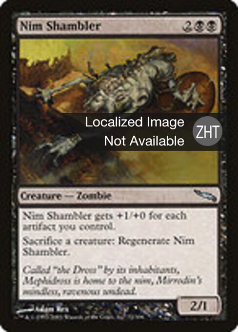 Nim Shambler - Mirrodin (#72) - Illustrated by Adam Rex - Magic: The Gathering Card