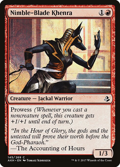 Nimble-Blade Khenra - Amonkhet Magic card