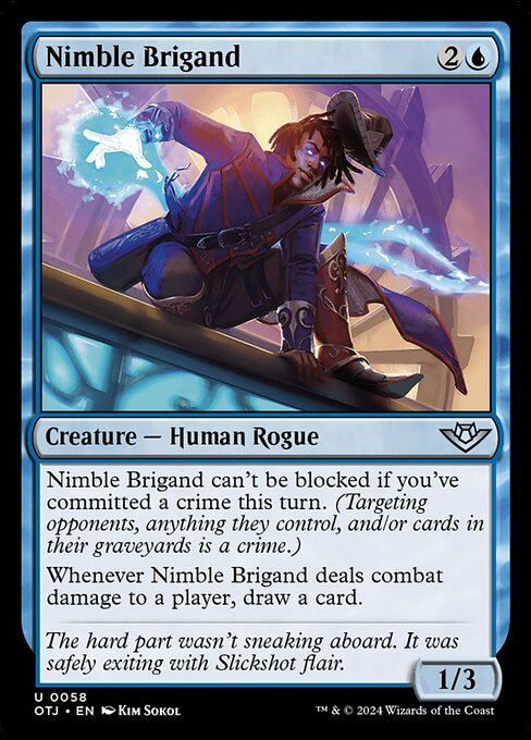 Nimble Brigand - Outlaws of Thunder Junction Magic card