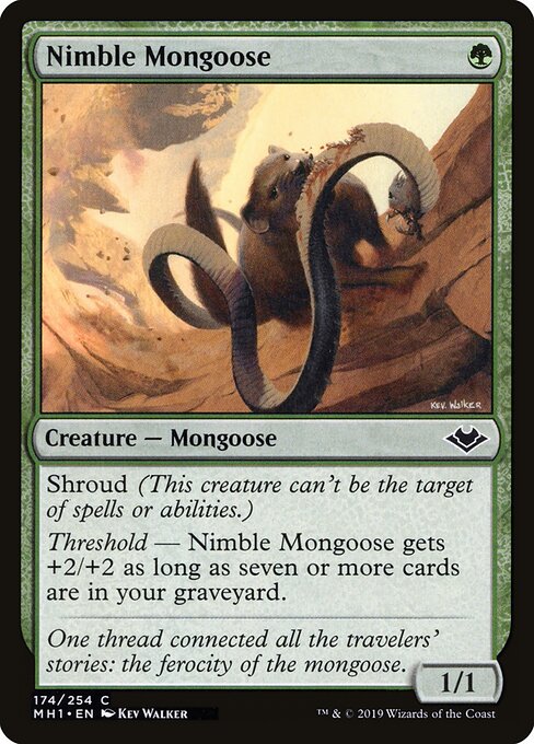 Nimble Mongoose - Modern Horizons Magic card