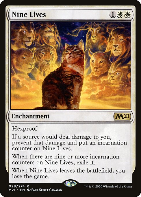 Nine Lives - Core Set 2021 Magic card