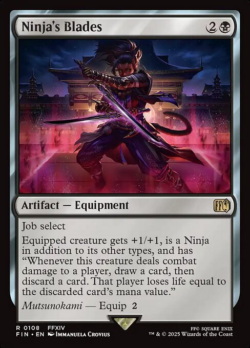 Ninja's Blades - Final Fantasy Magic card