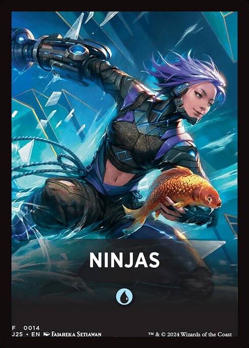 Ninjas - Foundations Jumpstart Front Cards (#14) - Illustrated by Fajareka Setiawan - Magic: The Gathering Card