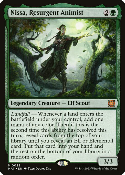 Nissa, Resurgent Animist - March of the Machine: The Aftermath Magic card